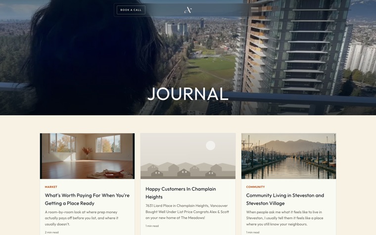 A live REALTOR journal
